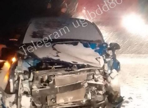 Четыре человека пострадали в ДТП на встречке в ХМАО