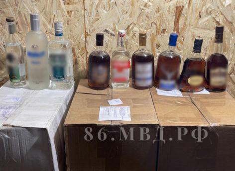 Крупный склад контрафактного алкоголя обнаружили полицейские в Когалыме