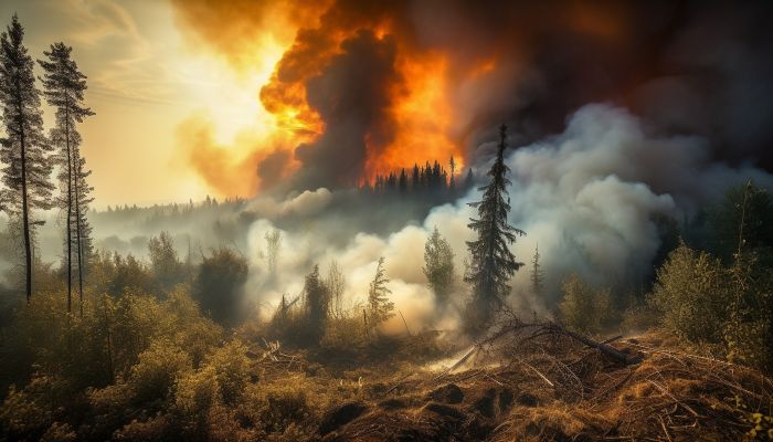 Пять лесных пожаров тушат в Югре