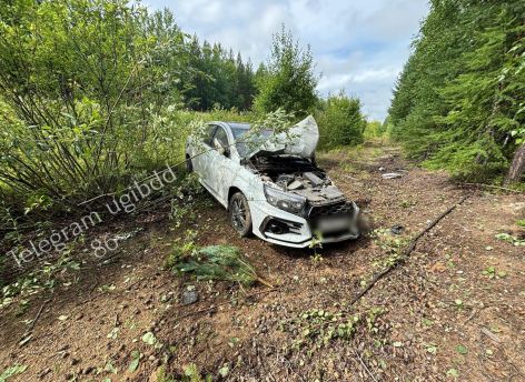 В Югре в единственном ДТП за сутки пострадал водитель