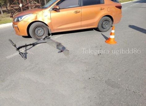 ​В ХМАО водитель «KIA» сбил нетрезвого мужчину на электросамокате