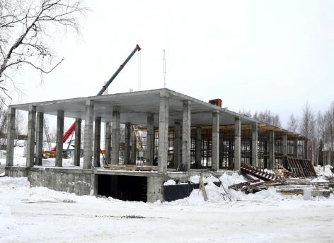 В поселке Сургутского района продолжается строительство нового культурно-досугового центра