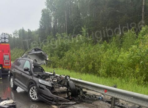 Пенсионер выехал на встречную полосу на трассе ХМАО и погиб в ДТП