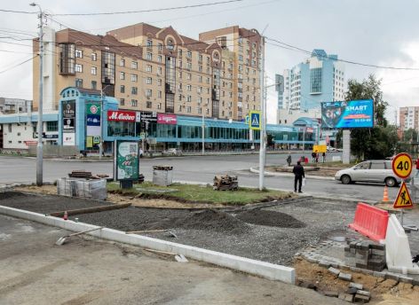 Ремонт одного из участков проспекта Ленина в Сургуте практически завершен