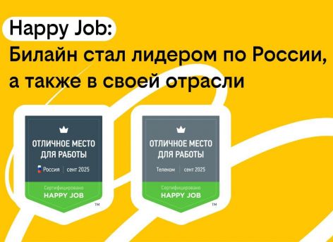 Билайн вошел в число лучших мест работы России