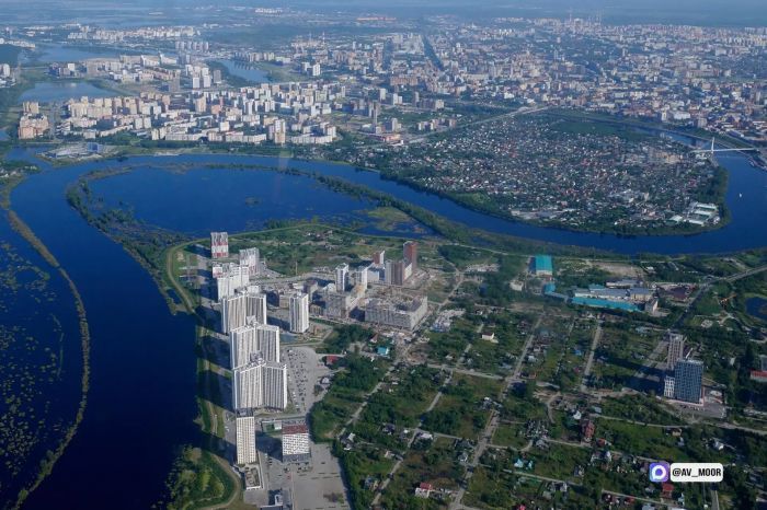 В Тюмени уровень Туры продолжает расти и приближается к 900 см
