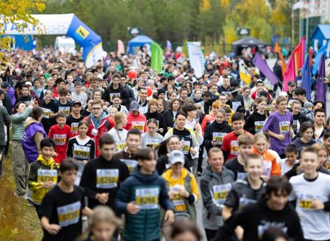 В Югре на «Кросс нации» вышли более 20 тысяч человек