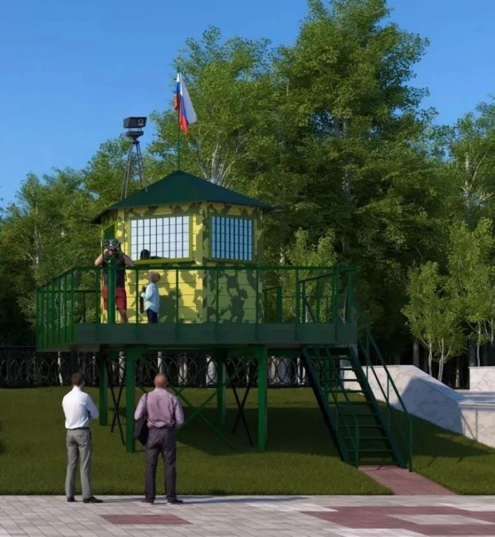 ​На набережной Сургута появится пограничная вышка со смотровой площадкой